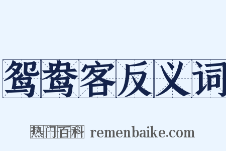 鸳鸯客反义词是什么意思的图片